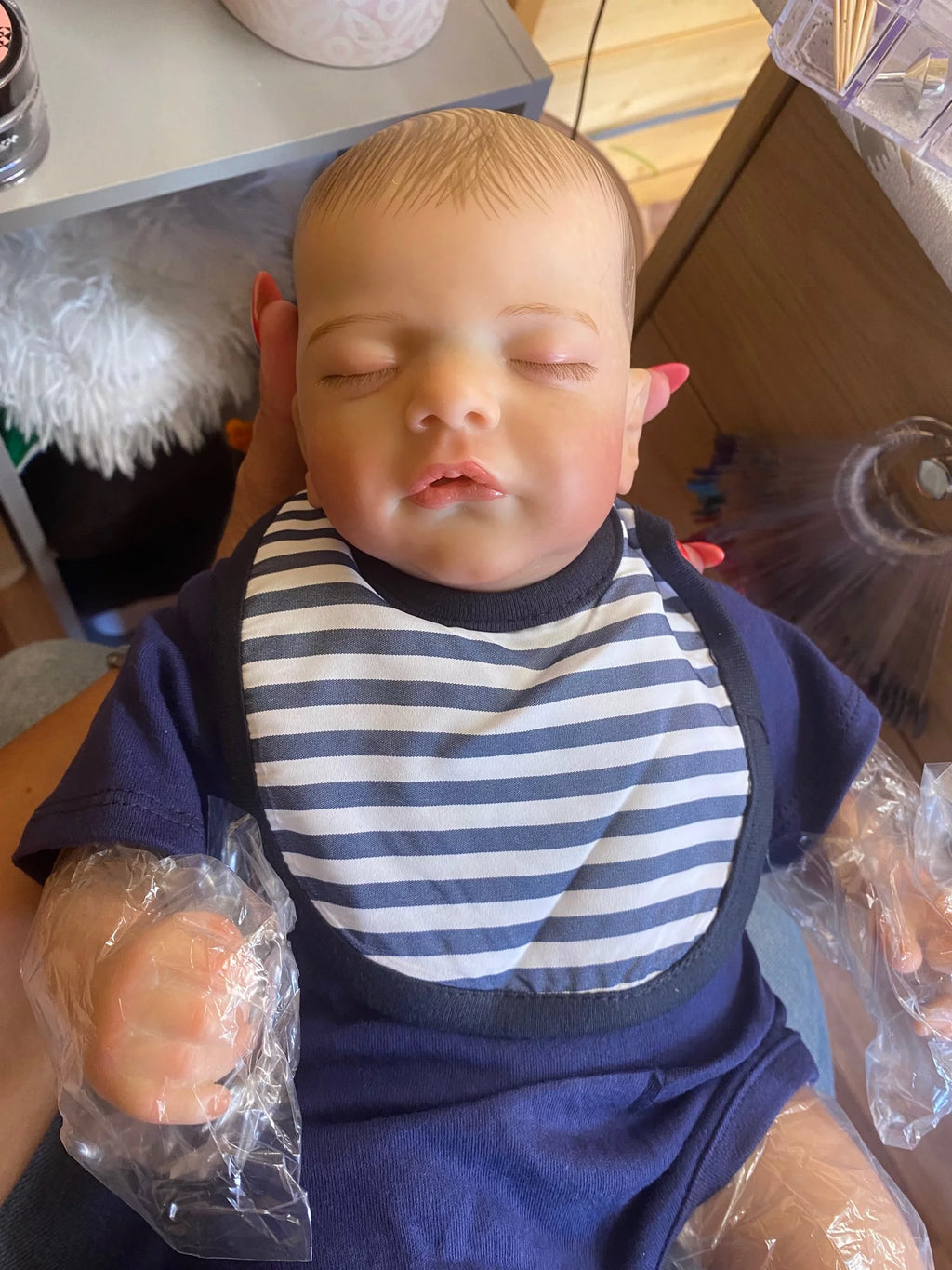 Soft Vinyl Reborn Baby Doll with Cloth Body E337