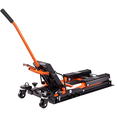 Hydraulic Motorcycle Lift Jack 1500 LBS Capacity with 4 Wheels K730995