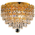 3-Light Crystal Flush Mount H731