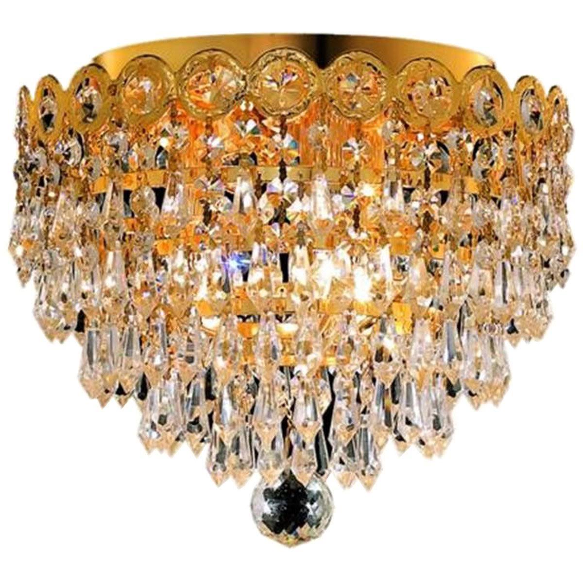 3-Light Crystal Flush Mount H731