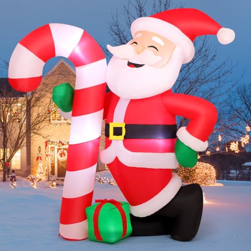 8.3 FT Christmas Inflatable Santa Claus with LED Light N4853