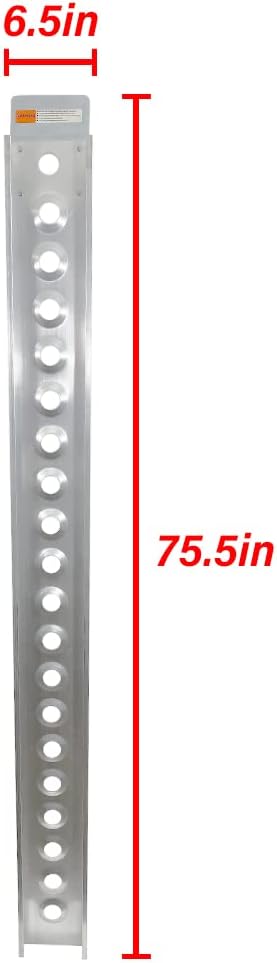 Motorcycle Loading Ramp Aluminum 6ft Portable Dirt Bike Ramp J395699
