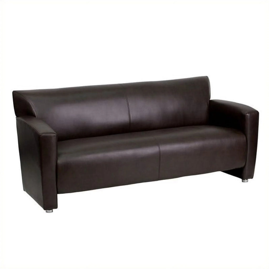 Brown Leather Sofa N313