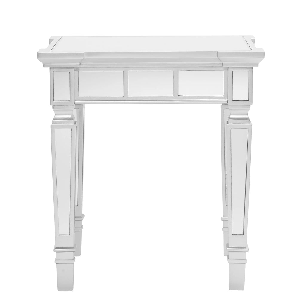 Mirrored Square End Table S589