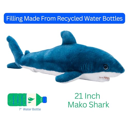 Grey Mako Shark Plush Toy 21 inches T3154