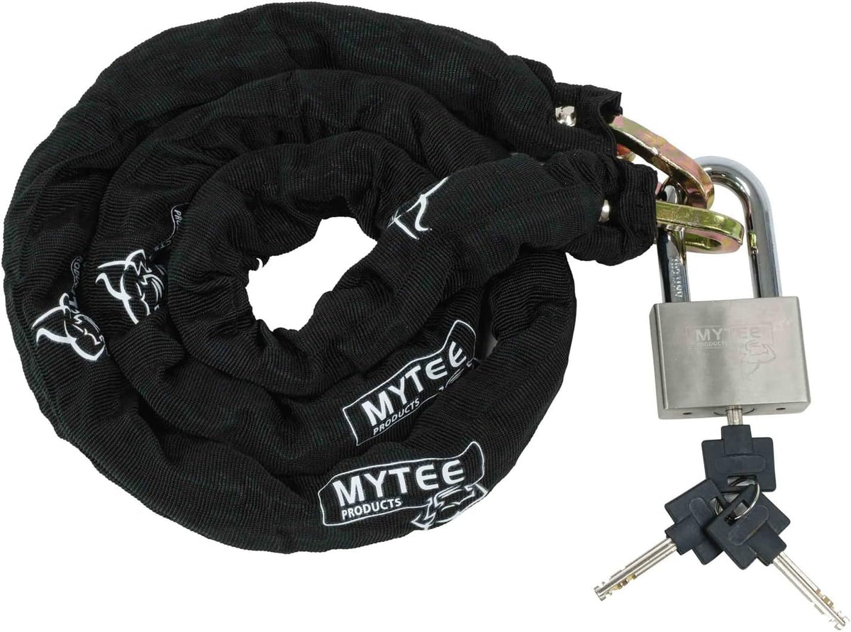 Anti Cut Security Chain and Lock Kit - 3 Foot x 3/8 Inch Thick Hardened Chain with Cut Proof Lock & Carrying Case C97201