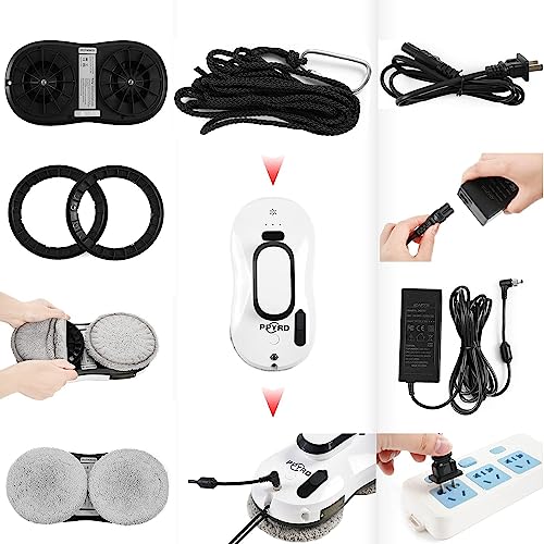 Window Cleaning Robot Vacuum with Ultrasonic Water Spray and Remote Control L60274