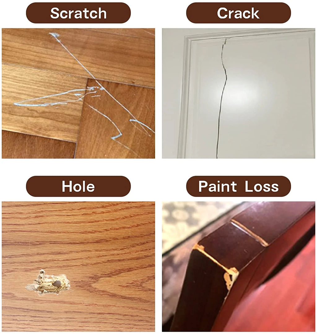 Wood Furniture Repair Kit with 12 Colors Wood Filler N9353