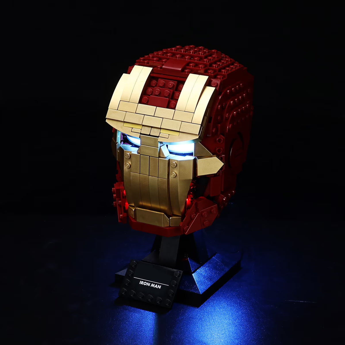 LED Lighting Set for Iron Man Helmet Building Blocks Model S729139