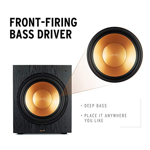 Black Subwoofer Speaker Pair V4685