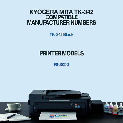 2xBlack Toner Cartridge for Kyocera Mita TK-342 X434