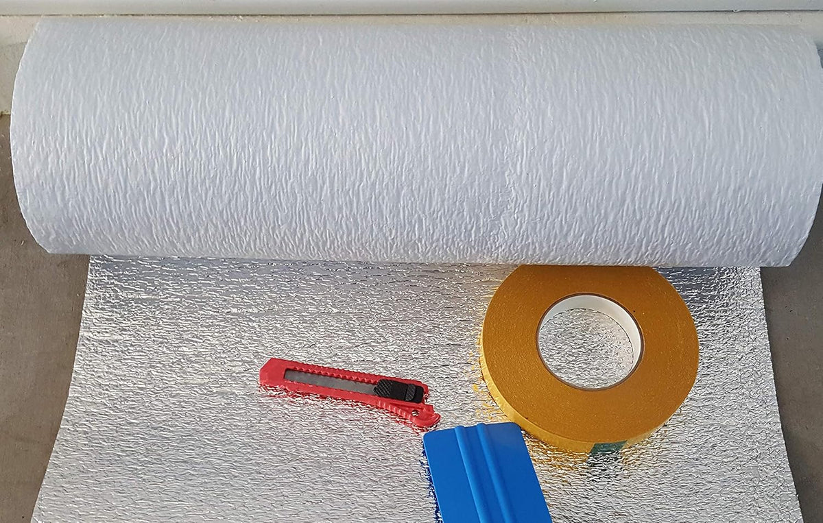 White Reflective Foam Core Garage Door Insulation Kit P242