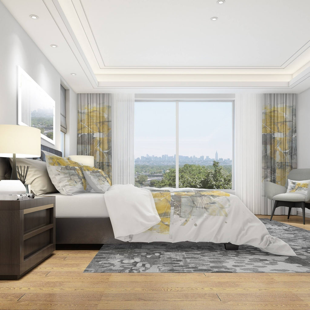 Geometric Bedding Set - Twin Duvet Cover and Sham T3337