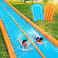 25ft x 7ft Double Water Slide with Sprinkler and 2 Inflatable Boards J975931