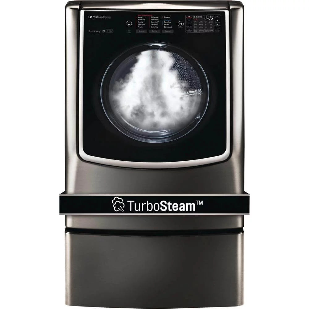 Black Stainless Steel Gas Dryer D47666