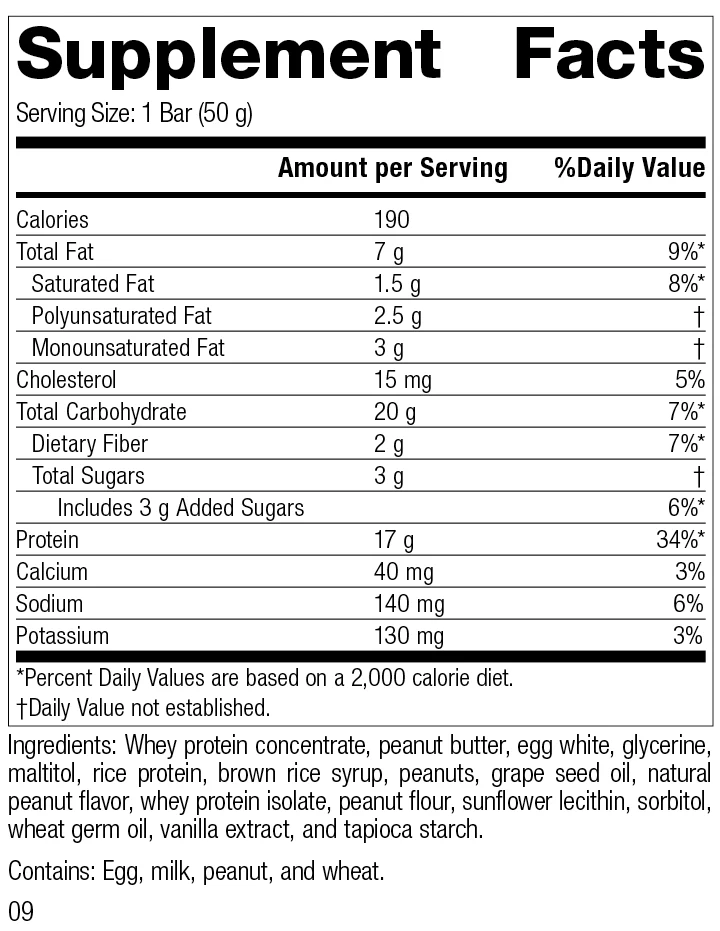 Peanut Butter 18 1.75 oz. Bars Z8233