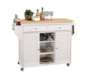 Natural and White Kitchen Island H64361
