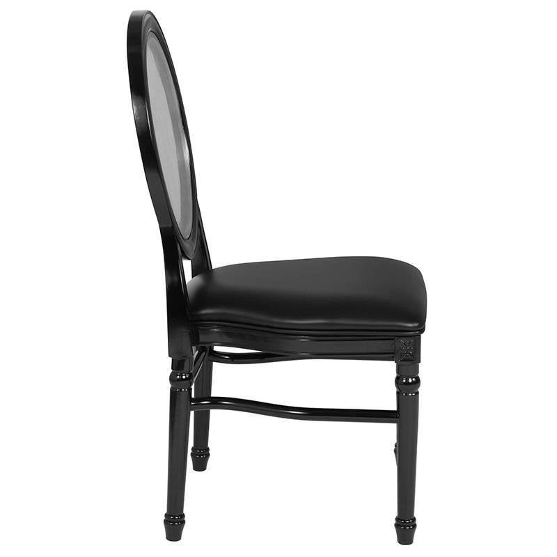 King Louis Dining Side Chair Black Z2212