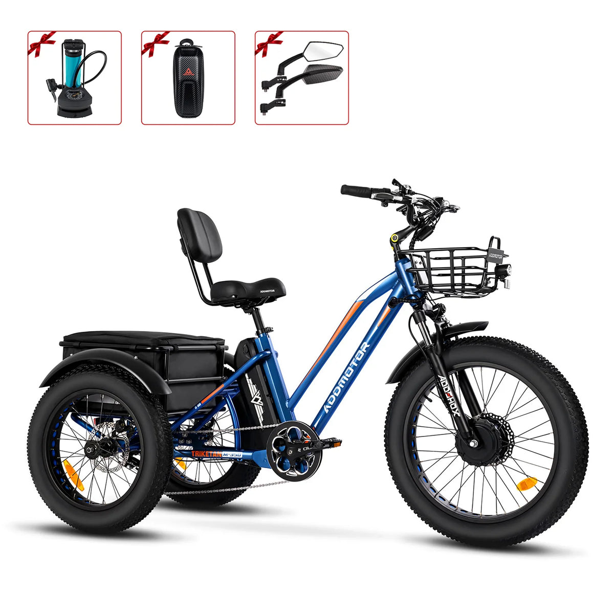White Electric Tricycle B2121
