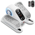 Under Desk Elliptical Machine, Quiet Portable Electric Seated Exercise Machine with Remote, 12 Speeds S1143