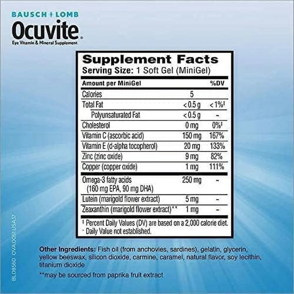 150 Softgels Eye Vitamin & Mineral Supplement L732