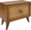 Teak Rattan Wood Desk Drawer M652753