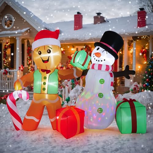 6 FT Christmas Inflatables Santa Claus with Gifts Bag R18991