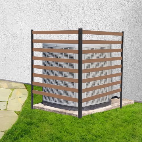 Brown 2 Panels 39"W x 51"H Privacy Screens Fence Panel H8457