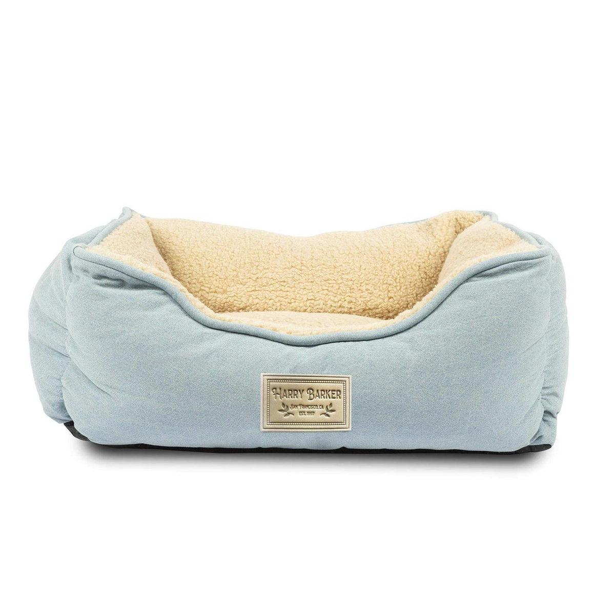Blue Chambray Sherpa Bed W82332