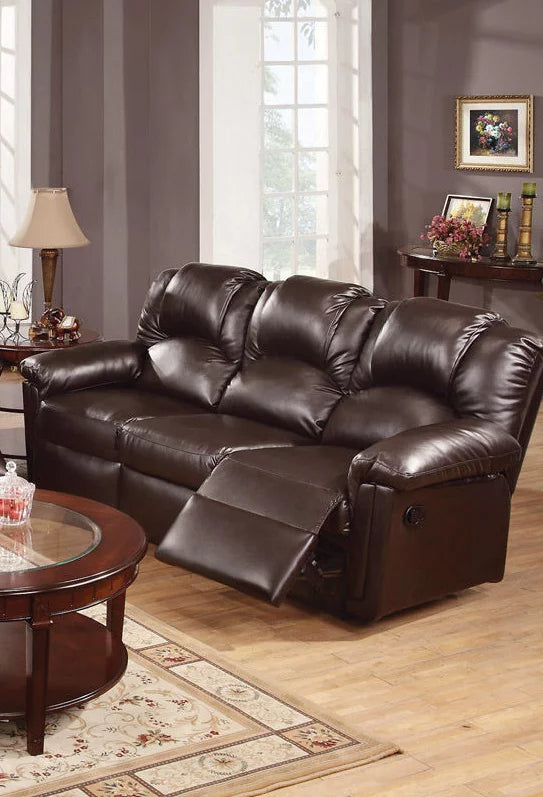 Brown Bonded Leather Recliner Chair J3587