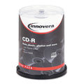 CD-R Discs, Hub Printable, 700MB/80min, 52x, Spindle, Matte White - 100/Pack U626