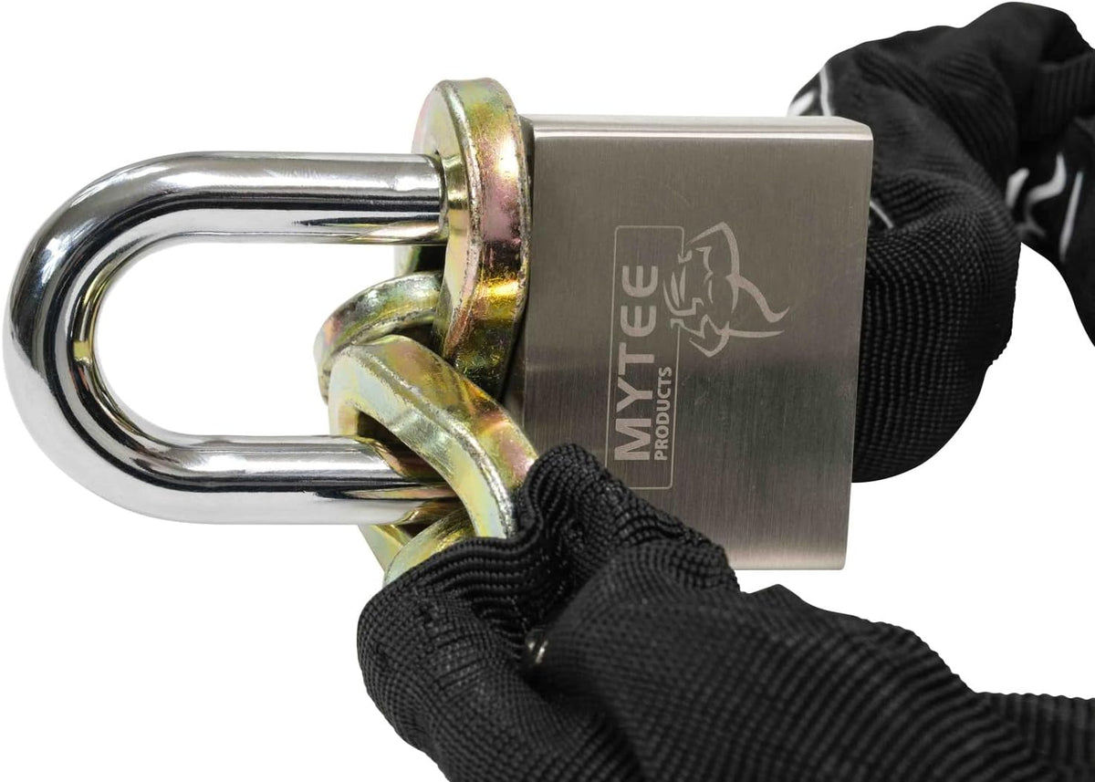 Anti Cut Security Chain and Lock Kit - 3 Foot x 3/8 Inch Thick Hardened Chain with Cut Proof Lock & Carrying Case C97201