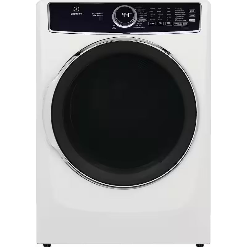White 8 cu. ft. Front Load Electric Dryer N6318