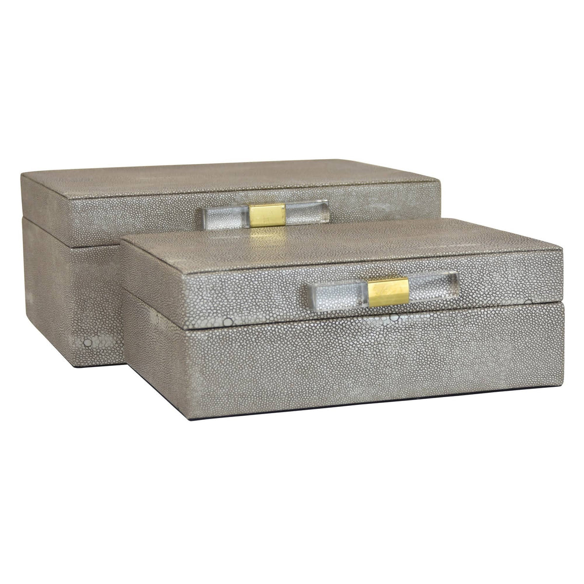 Gray Wood Box Set of 2 O545275