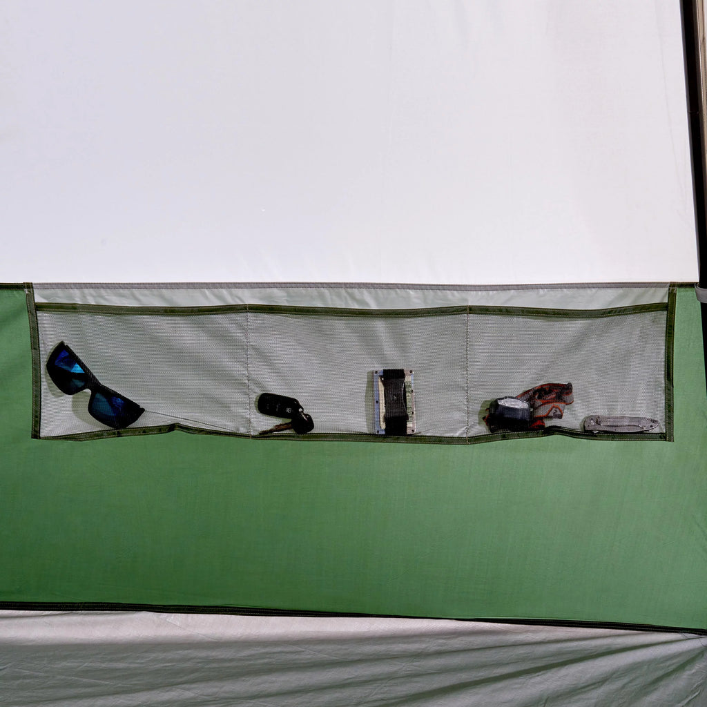7-Person 1-Room Teepee Tent with Vented Rear Window, Green M4853