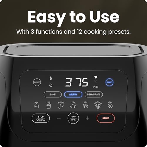 Black 10L Digital Air Fryer Convection Oven C28912