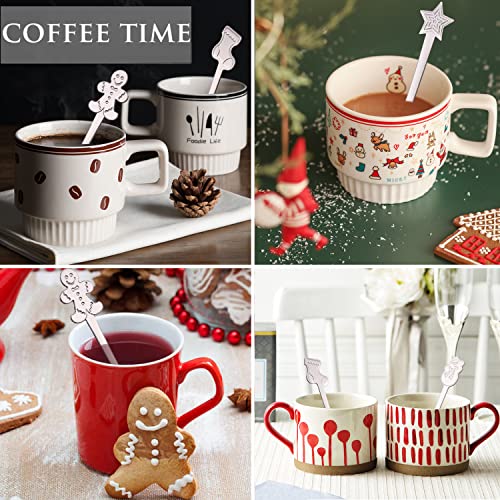 16 Pc Stainless Steel Christmas Spoons Set L978651