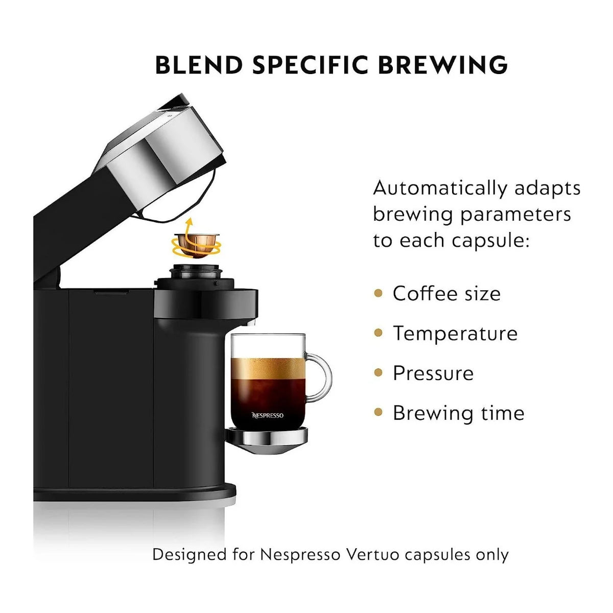 Compact Coffee and Espresso Machine with Milk Frother Z7839
