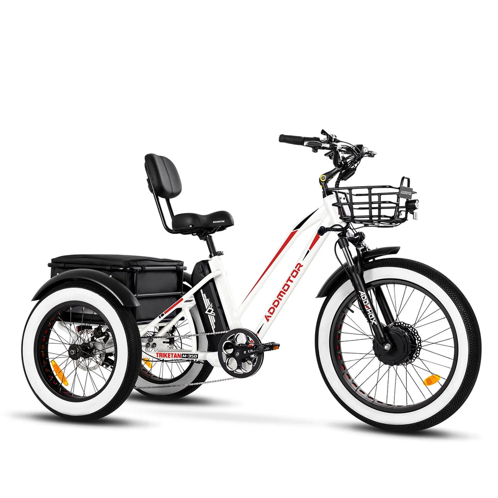 White Electric Tricycle B2121
