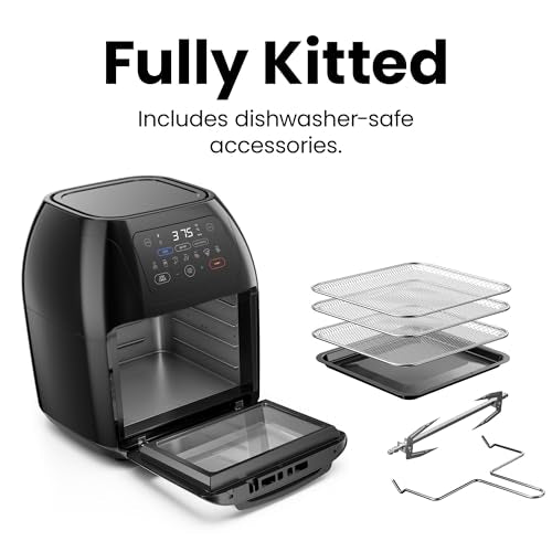 Black 10L Digital Air Fryer Convection Oven C28912