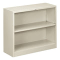 Metal Bookcase with Two Shelves, Light Gray W870679