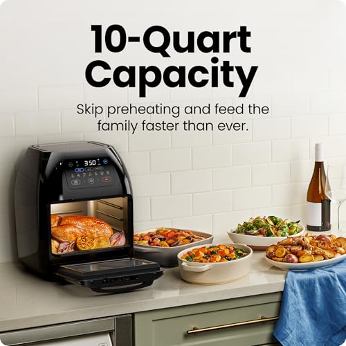 Black 10L Digital Air Fryer Convection Oven C28912