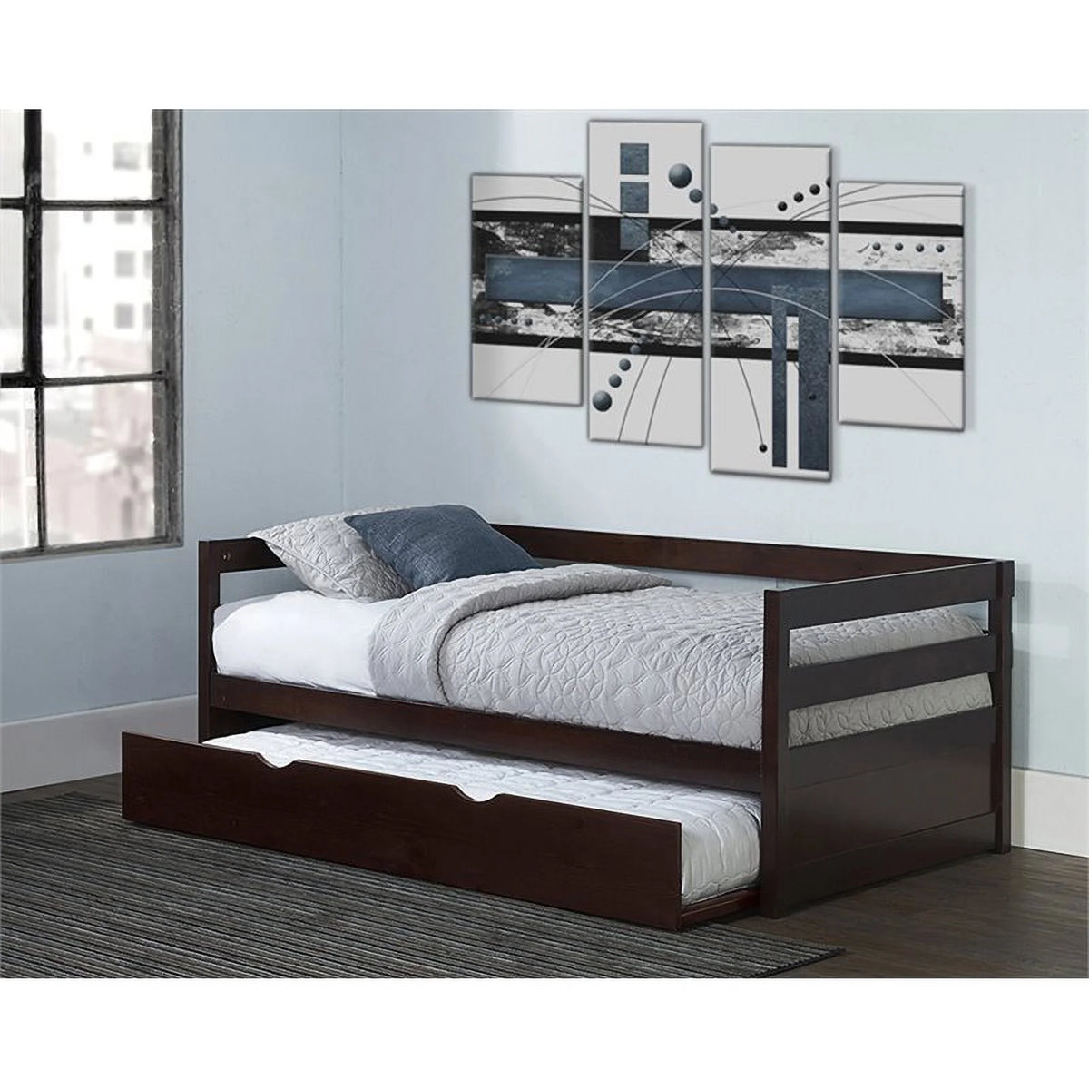 Chocolate Daybed with Trundle A46902