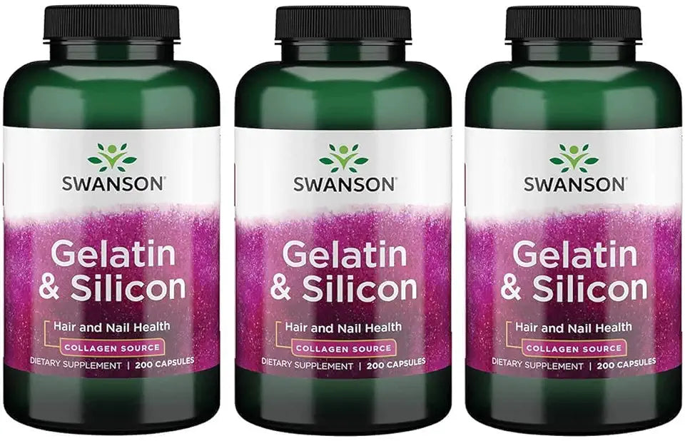 Gelatin and Silicon-Collagen Proteins 200 Capsules 2 Pack V24867
