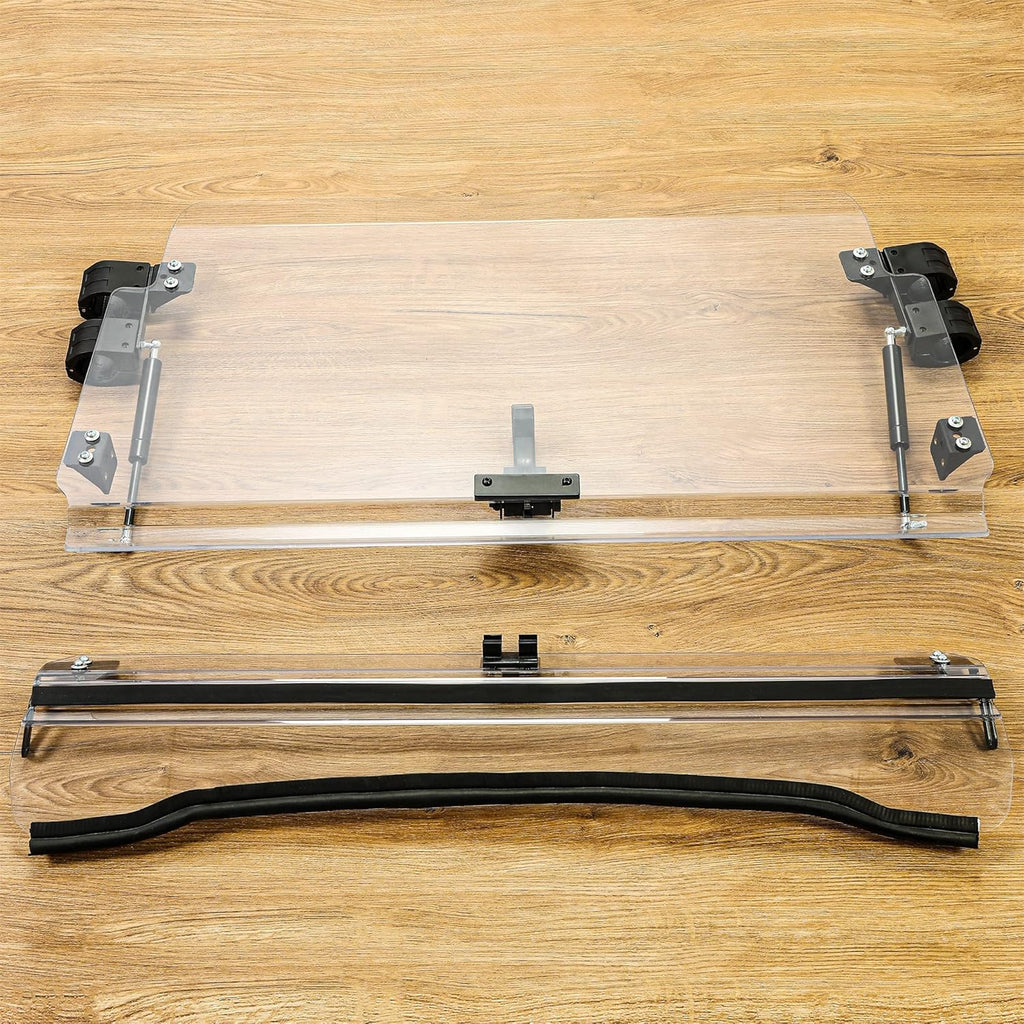 3-IN-1 Scratch Resistant Full Clear Flip Down Windshield H8716