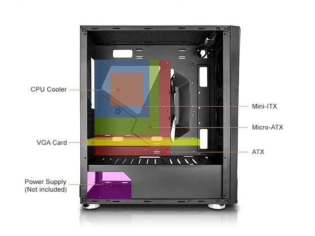 RGB Tempered Glass ATX Mid Tower Case W46450