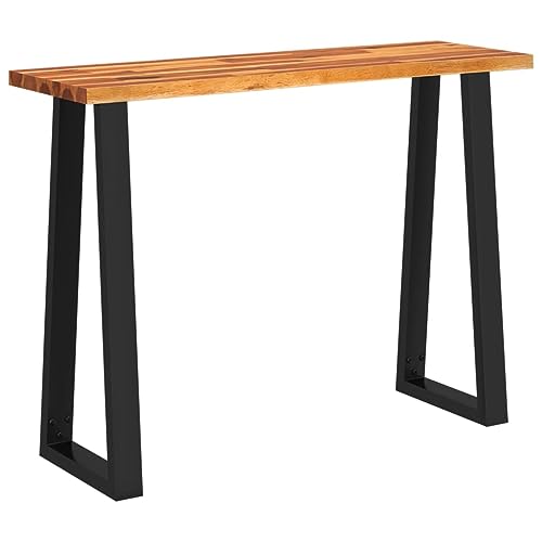 Solid Wood Acacia Console Table with Live Edge H2792