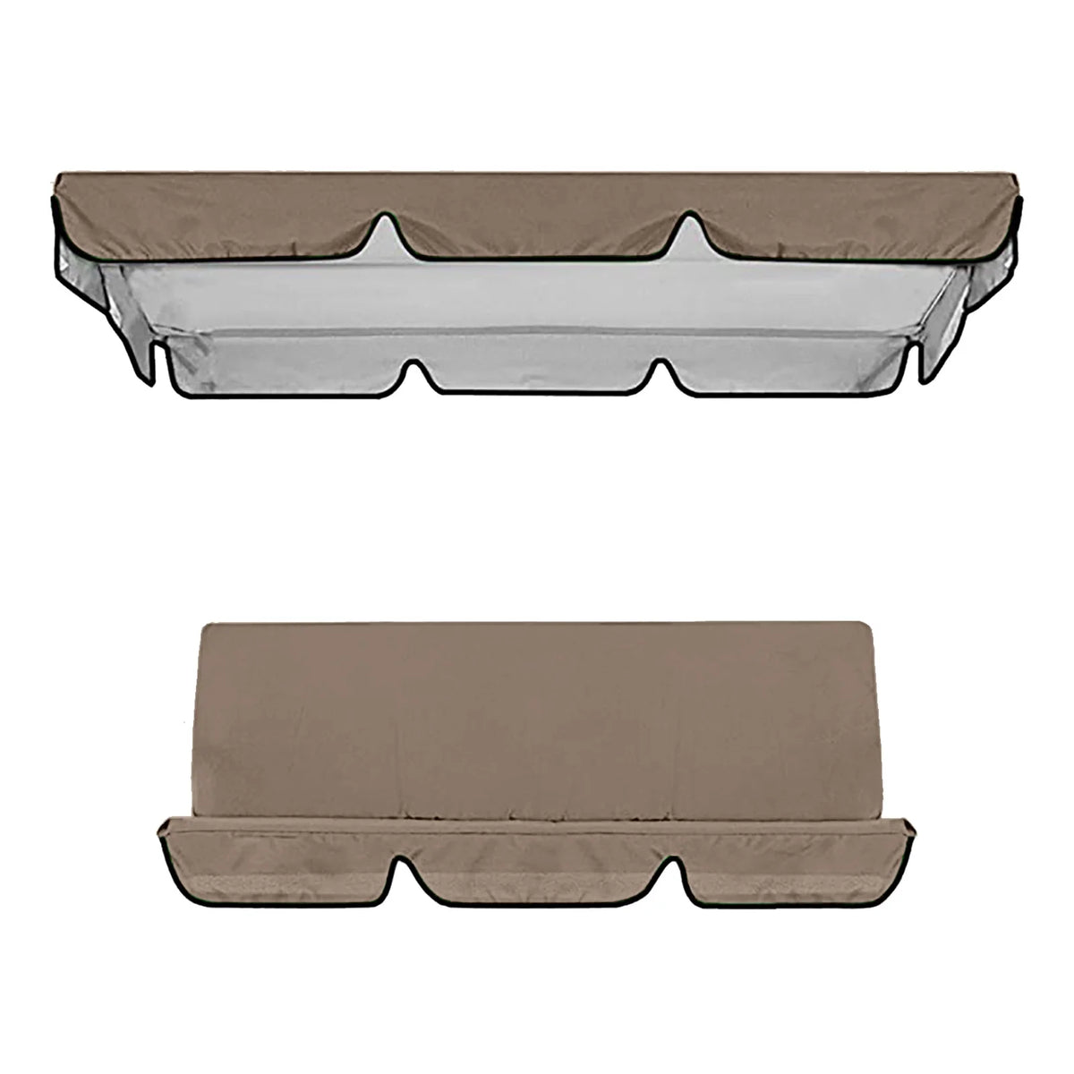 Outdoor Courtyard Swing Ceiling Cover Awning Rain Cover Replacement Cloth D9733