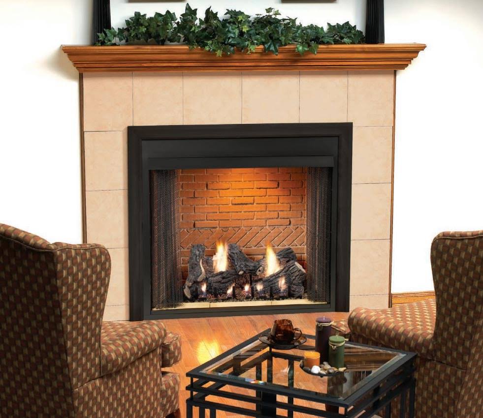 Vent-Free Firebox with Louver Refractory Liner N131872