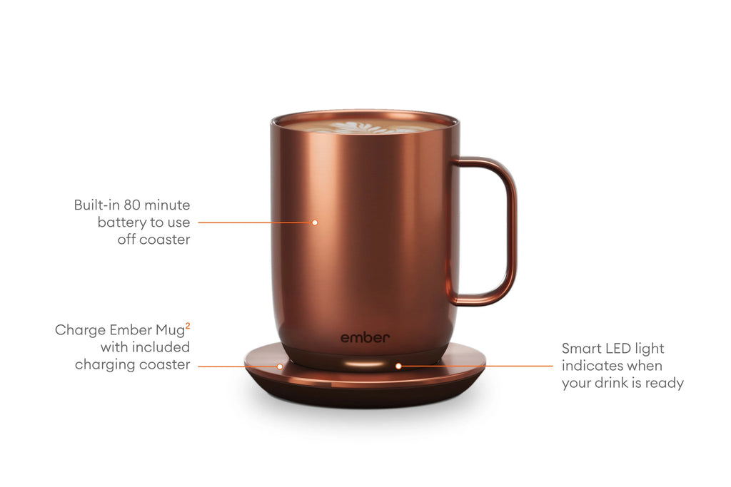 14 oz Black Temperature Control Smart Mug K818